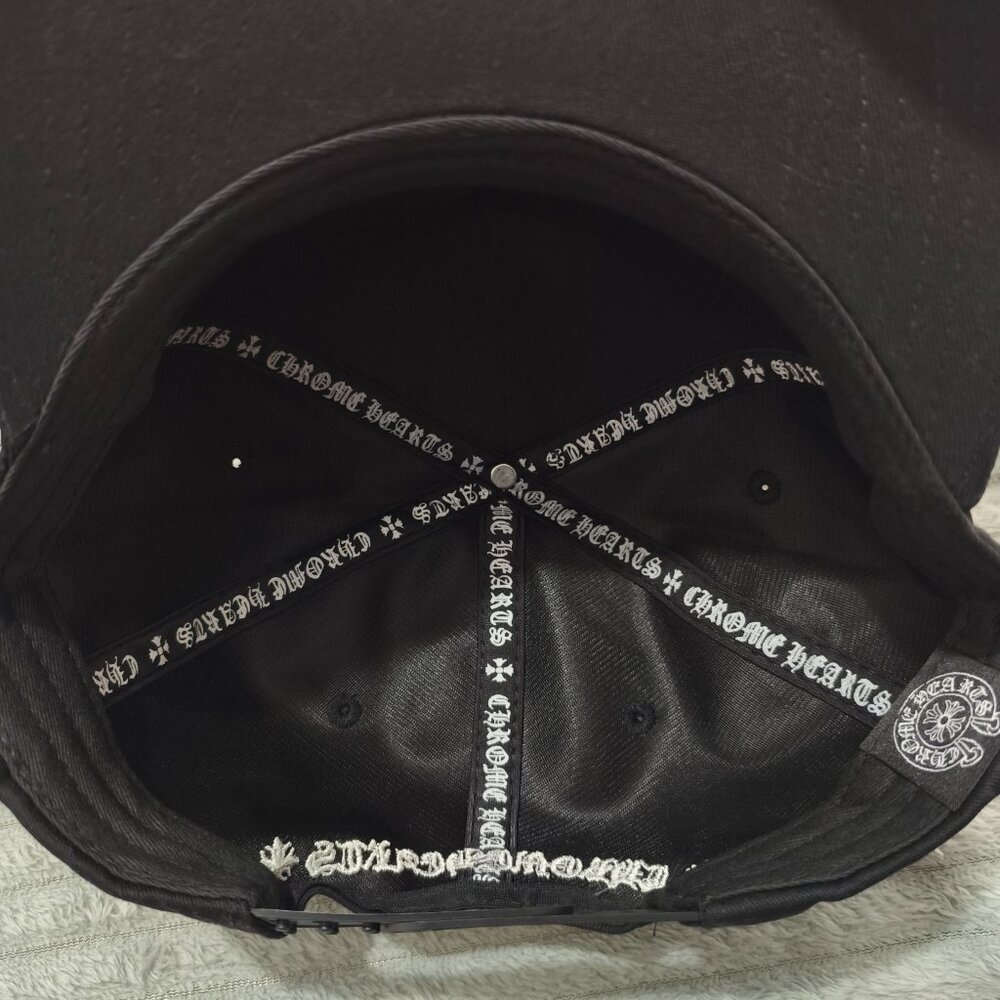 Chrome Hearts Embroidered Black Baseball Cap - Picture 6 of 6